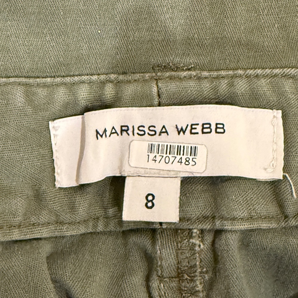 Marissa Webb Collective Canvas Cropped Pants Olive Green 35297 - Picture 13 of 15